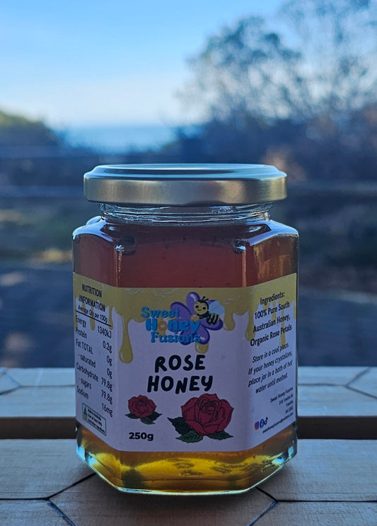 ROSE Infused Honey